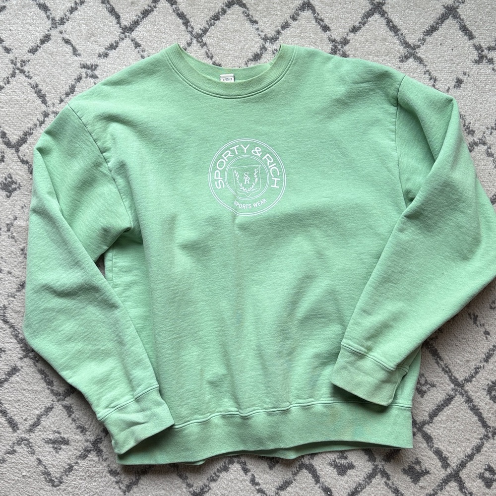 Sporty & Rich Sweatshirt Sports Wear Green NWT  L